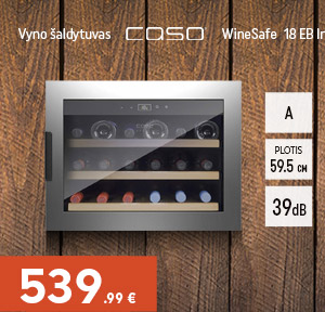 Vyno šaldytuvas Caso WineSafe 18 EB Inox