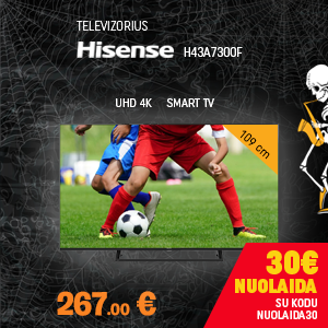 Televizorius Hisense H43A7300F LED 43