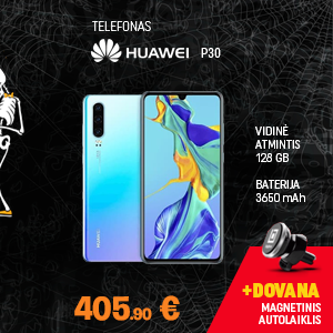 Išmanusis telefonas Huawei P30 128GB Dual-Sim Breathing Crystal White