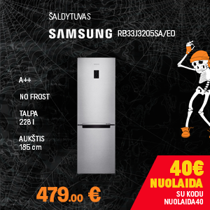 Šaldytuvas Samsung RB33J3205SA/EO