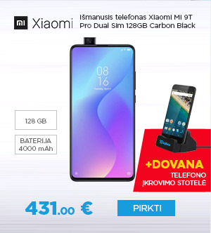 Išmanusis telefonas Xiaomi Mi 9T Pro Dual Sim 128GB Carbon Black
