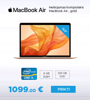 Nešiojamas kompiuteris MacBook Air 13.3