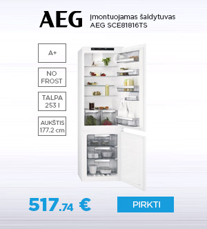 Įmontuojamas šaldytuvas AEG SCE81816TS