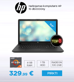 Nešiojamas kompiuteris HP 15-db0000ny