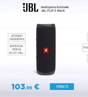 Nešiojama kolonėlė JBL FLIP 5 Black
