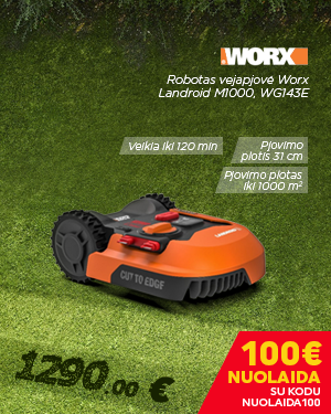 Robotas vejapjovė Worx Landroid M1000, WG143E